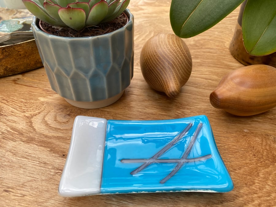 Fused reactive glass dish