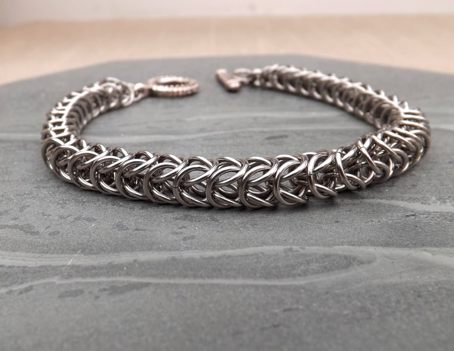 Steel Chainmaille Bracelet