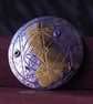 Keum boo Brooch, Handmade Silver and Gold brooch, Archaeological, Amethyst stone - Image 7