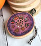 Wheel of the year. Pagan talisman. Pyrography altar decoration. - Image 4