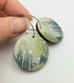 Small winter christmas snowy earrings - Image 4