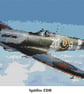 Spitfire Mk9 ZDB MH434 (plane) cross stitch kit - Image 1