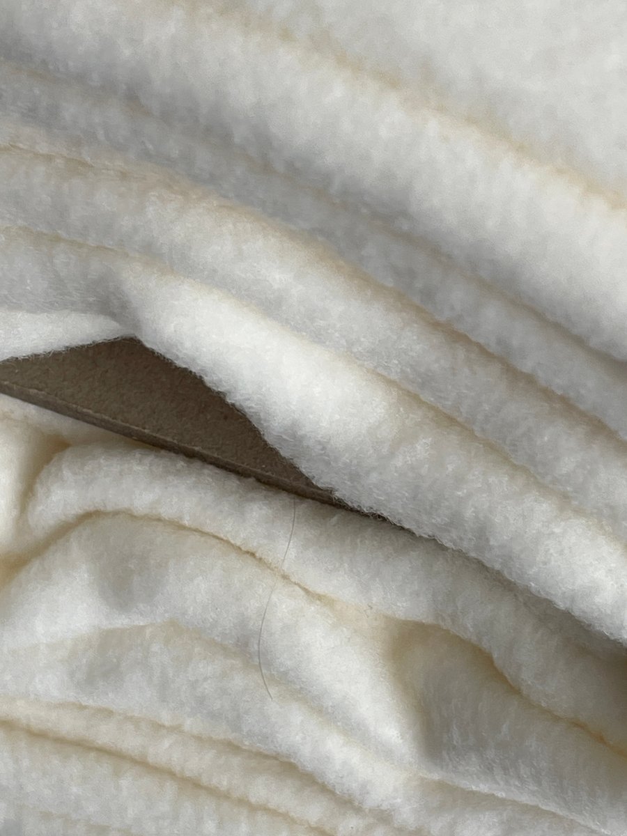 Plain Cream Antipil Fleece
