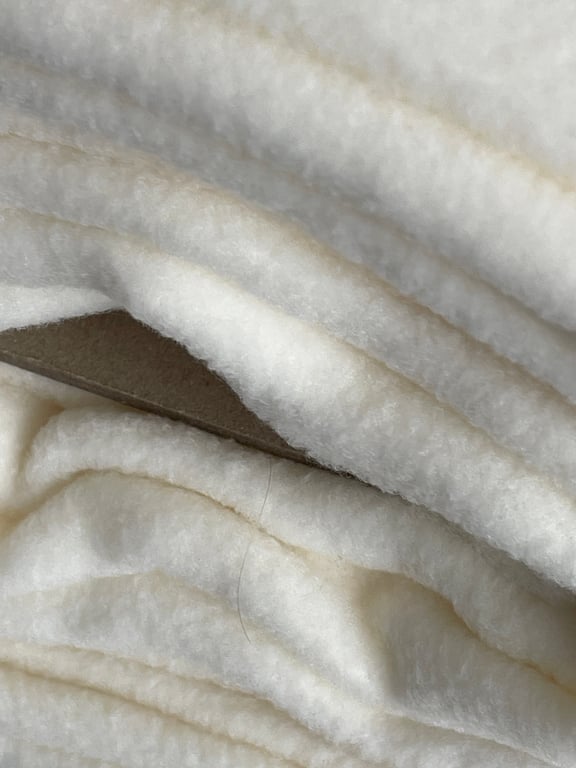 Plain Cream Antipil Fleece