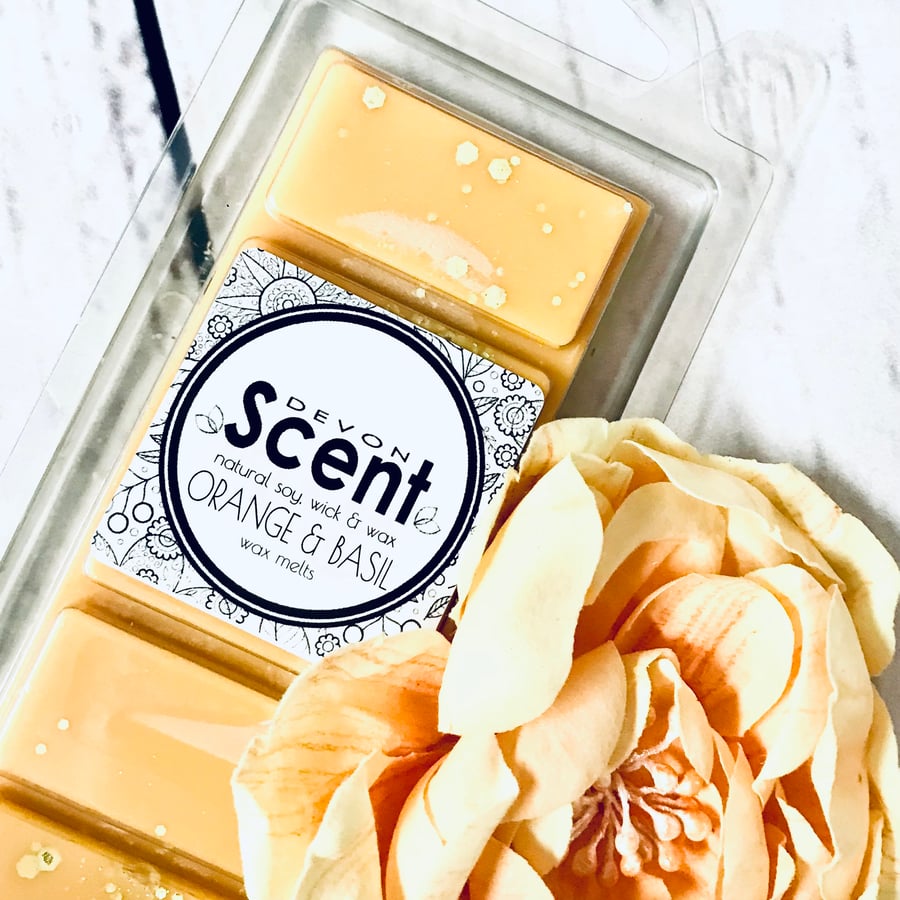 Orange & Basil Snap Bar Wax Melts