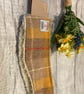 Harris Tweed Headband Yellow Brown Checked Tweed - Image 7