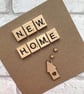 Handmade New Home Card: Scrabble Tile Greetings - Image 3