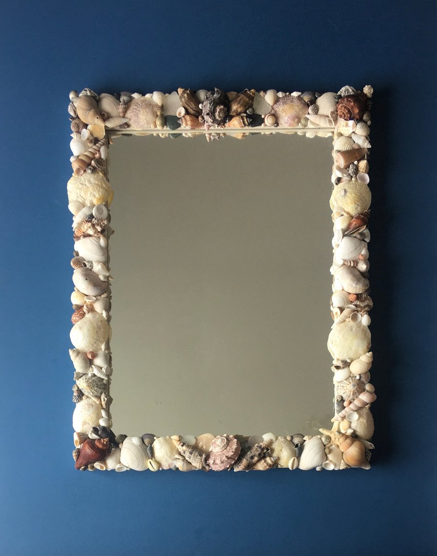 Spice Island Shell Mirror SOLD