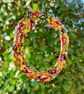 Fused Glass Autumn Wreath - Image 4