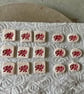 Porcelain Welsh Dragon Cufflinks with sterling silver fittings - Image 7
