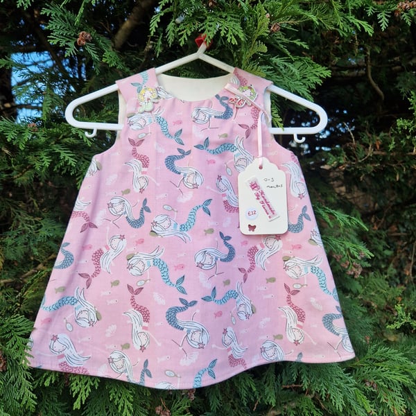 Age: 0-3m Pale Pink Mermaid Dress 