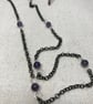 Spectacle chain or sunglasses lanyard with Amethyst - Image 2