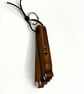 Funky Foot key fob in Tigerwood – SKU-FF8 - Image 2