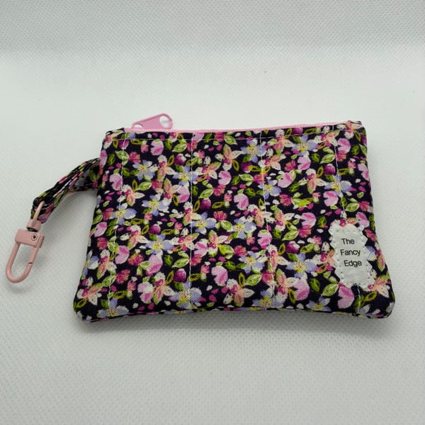 Coin purse, Quilted purse, Zipped coin purse, Card holder, Clip-in purse