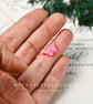 Pink Opal Butterfly Necklace With 925 Sterling Silver Chain - Image 2
