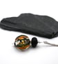 fire opal lampwork glass pendant necklace - Image 3