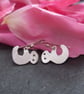 Sloth earrings in sterling silver - Image 3