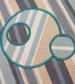 Soft fabric shoulder bag in seaside stripes - Image 4