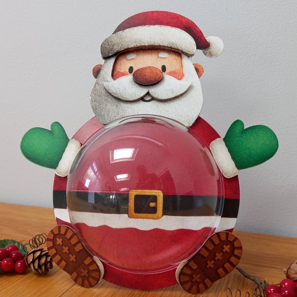 Santa "Bauble Buddies" gift box, handmade