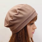Cotton French style beret, unlined hat, chemo hat, alopecia, hair loss