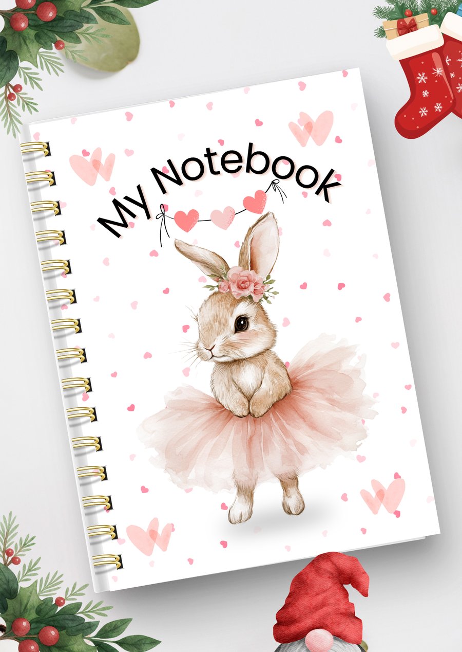 Bunny Ballerina Notebook
