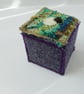 Handmade textile keepsake box, felt sheep - Image 7