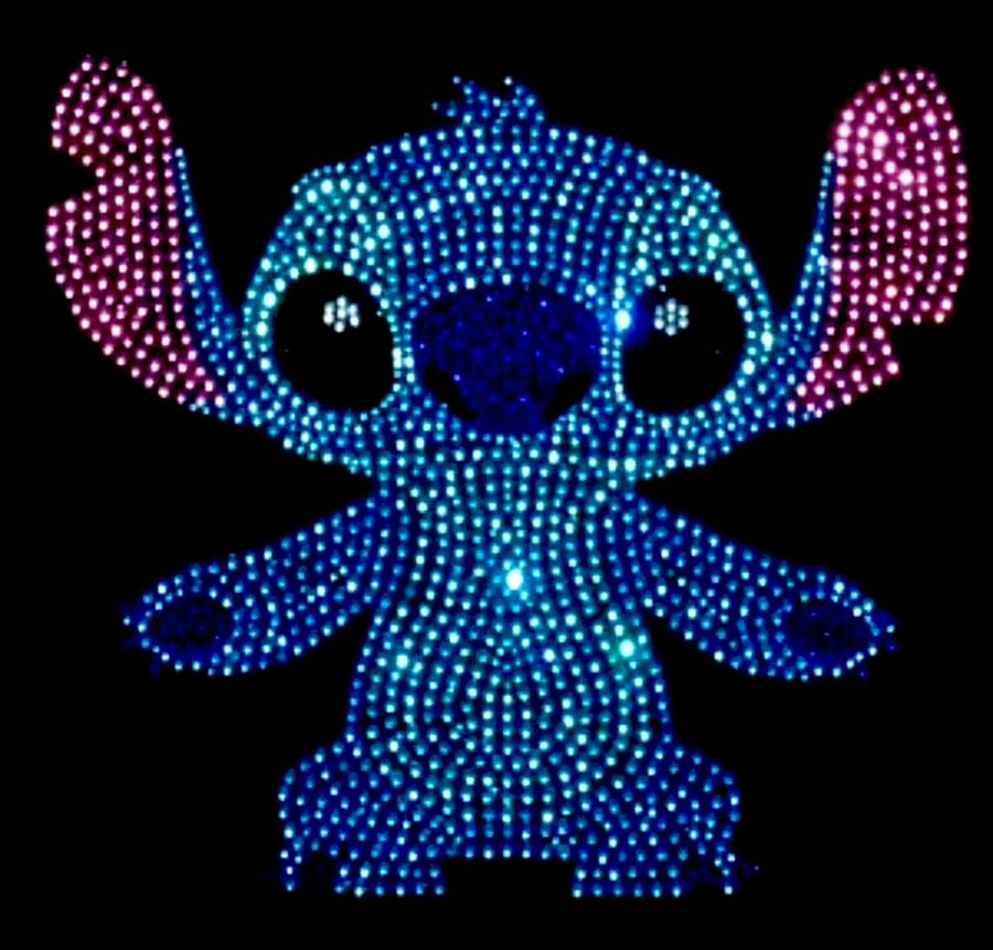 Disney stitch hotfix rhinestone transfer 