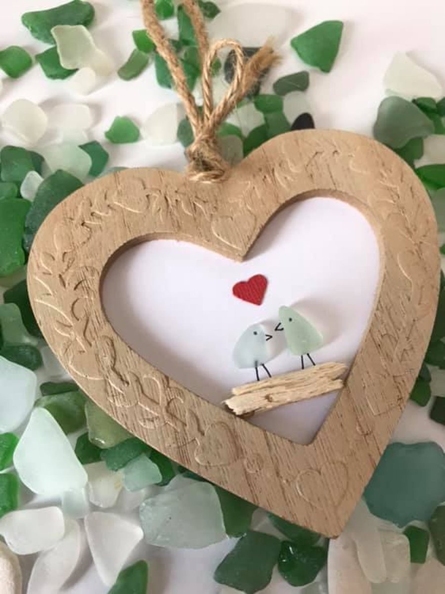 Heart Shaped Sea Glass Picture