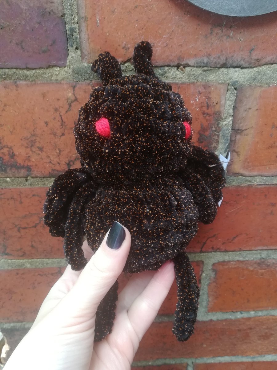 Baby Mothman Crochet Amigurumi 