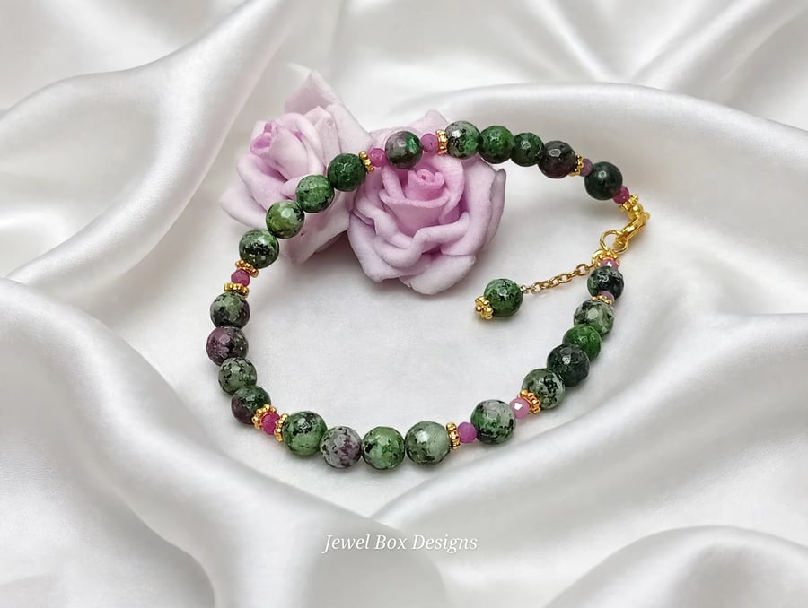 Ruby in Zoisite Bracelet