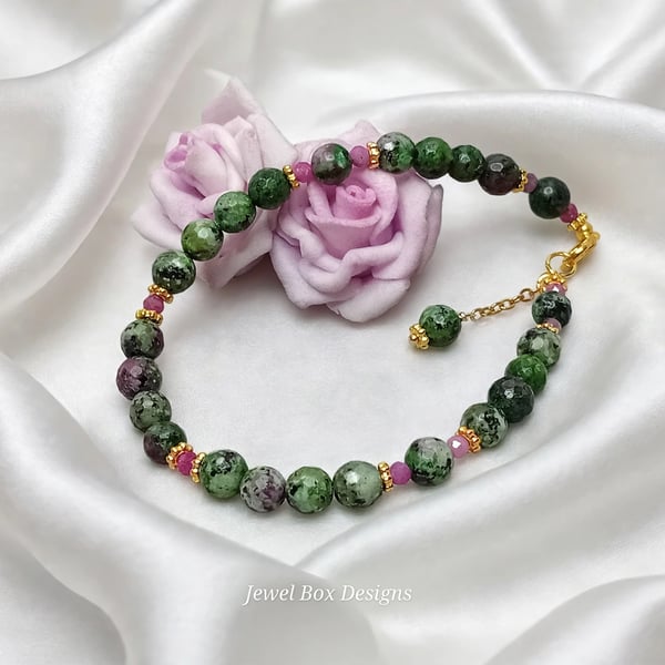 Ruby in Zoisite Bracelet