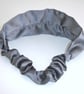 Satin Headband Grey Mulberry Hairband Elasticated - Image 3
