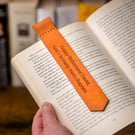Personalised Leather Bookmark – Handmade Book Lover Gift