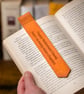 Personalised Leather Bookmark – Handmade Book Lover Gift