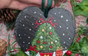Slate Heart Decorations 