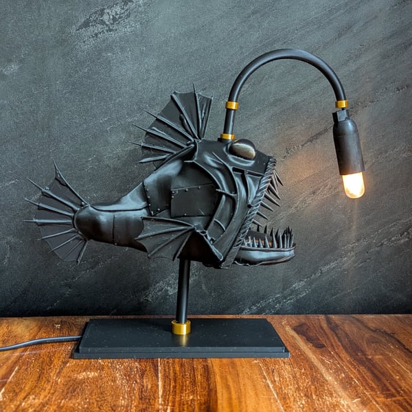 Angler Fish LED light Dimmer switch desk lamp 