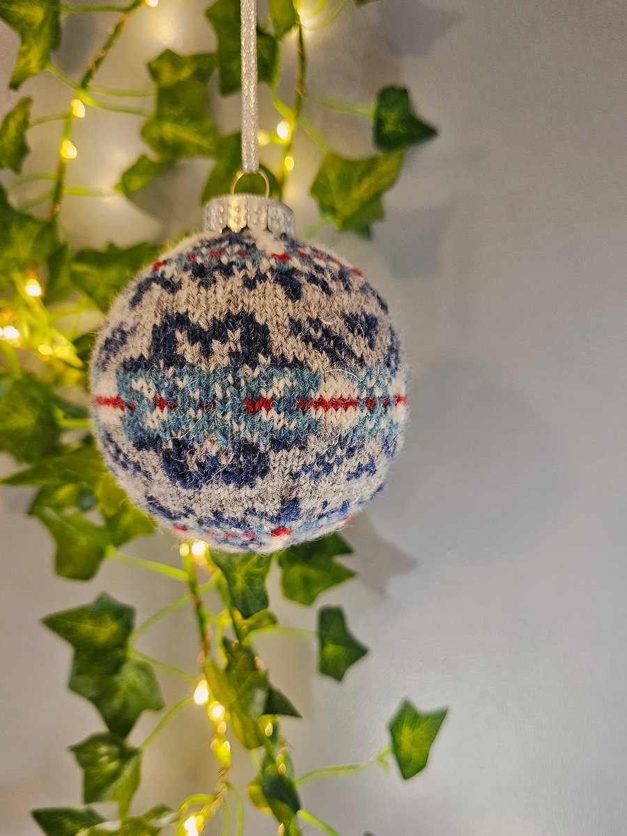 Fair Isle Christmas Bauble