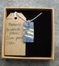 Handmade Ceramic Mackerel Pendant in blue - Image 6