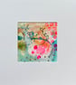 Original art card, blank card, hand painted, mixed media card for art lovers - Image 4