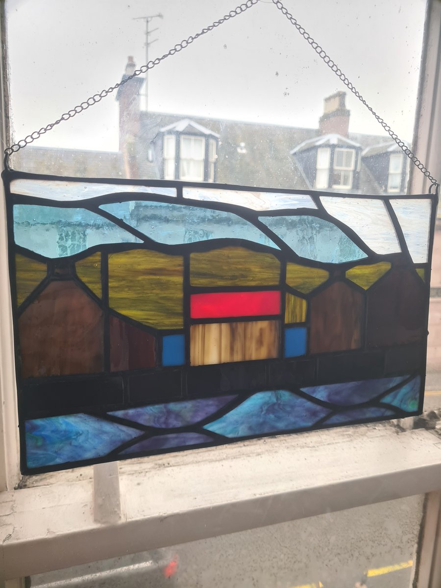 Gardenstown stained glass panel