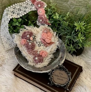 Large Textile Art Pendant