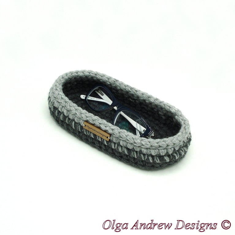 Soft eyeglasses tray, flat eyeglass stand holder, desk horizontal glasses holder