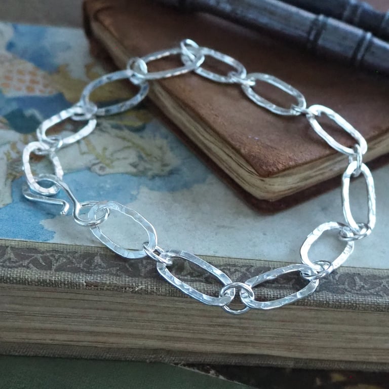 Hallmarked Silver Chain Bracelet