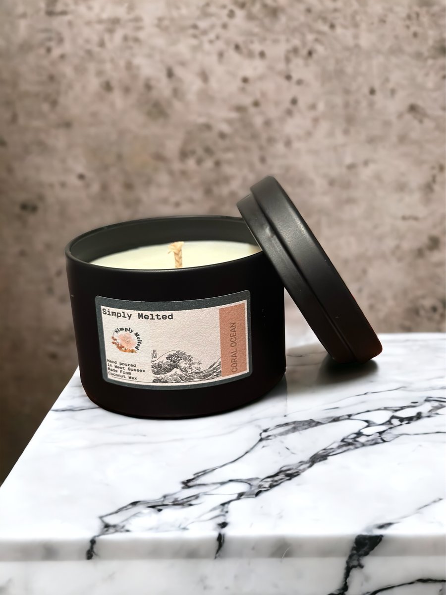 Clean and Fresh Coral Ocean Scented Candle 