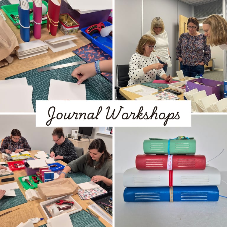 Journal Workshop 17 February Make a beautiful A6 Leather Journal in Warwickshire