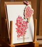 Spring Flowers Hyacinth wooden ornament and Matching Greeting Card Gift Set  - Image 1