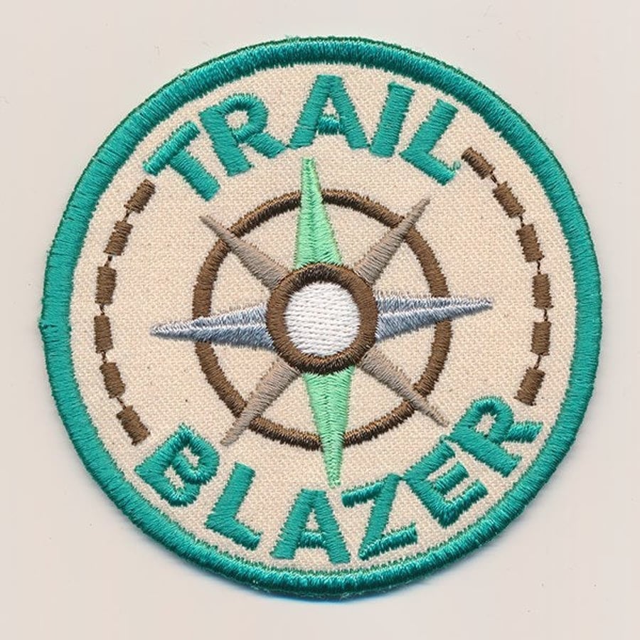 Trail Blazer Embroidered patch for jackets, sweatshirts and bags