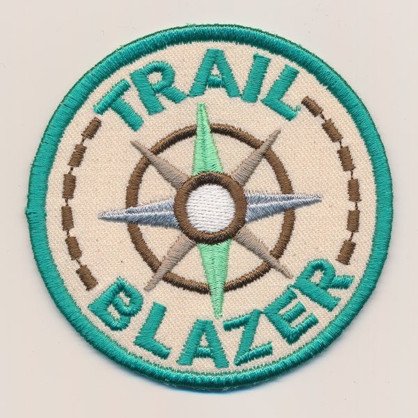 Trail Blazer Embroidered patch for jackets, sweatshirts and bags