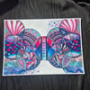 Abstract Art Print - A4 Unframed Zentangle Art - Harmony
