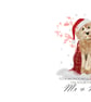 Personalised First Christmas Mr & Mrs card,1st Christmas married 2026,Cockapoo - Image 4